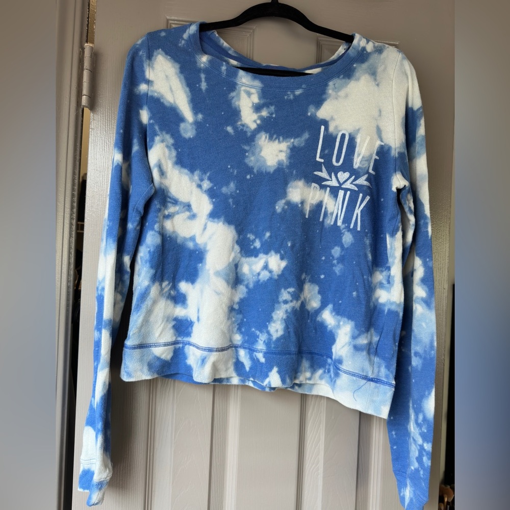 PINK bleached style long sleeve